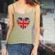 Top débardeur mode dame - Coeur British, Firefly Yellow