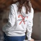 Women's fashion White Hoodie - I am a Candy Girl