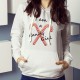 Women's fashion White Hoodie - I am a Candy Girl