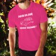 T-shirt coton mode homme - Deuche un Jour, 57-Fuchsia