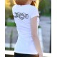 T-shirt moda donna - capi tatuaggio tribali di gatti