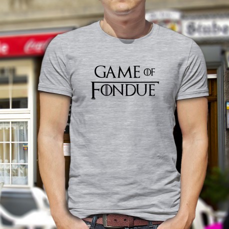 Uomo moda umoristica T-Shirt - Game of Fondue, Ash Heater