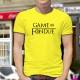 Humoristisch Herrenmode T-Shirt - Game of Fondue, Safety Yellow