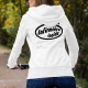 Donna moda Sweat bianco a cappuccio - Infirmière inside