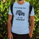 T-Shirt humoristique mode homme - Vintage Renault 4L, Blizzard Blue