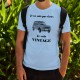 Uomo moda umoristica T-Shirt - Vintage Renault 4L, Blizzard Blue
