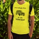 Herrenmode Humoristisch T-Shirt - Vintage Renault 4L, Safety Yellow