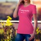 Donna cotone T-Shirt - Française, What else ?, 57-Fucsia