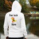 Sweatshirt blanc à capuche - Das isch Bärn - pour femme ou homme