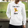 Sweat bianco a cappuccio - Das isch Bärn