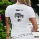 T-Shirt humoristique mode femme - 100 pour cent Renault 4L