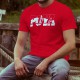 T-shirt coton mode homme - Pont de la Poya, 40-Rouge