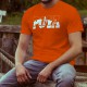 Herren Mode Baumwolle T-Shirt - Poya-Brücke, 44-Orange