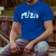 T-shirt coton mode homme - Pont de la Poya, 51-Bleu Royal
