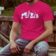 Men's Fashion cotton T-Shirt - Poya Bridge, 57-Fuchsia