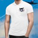Avion de chasse  ★ F4U-1 Corsair ★ Polo shirt mode homme avec la silhouette du Chance Vought F4U Corsair et les armes de l' USAF
