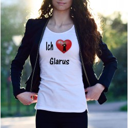 Frauen mode T-shirt - Ich liebe Glarus