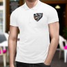 Uomo moda Polo Shirt - Orso e puck di hockey bernese