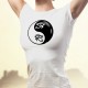 Women's fashion T-Shirt - Yin-Yang - Tribal Horus Eye, the eye Oudjat protective symbol representing the eye of the falcon god H