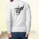 Sweat tribal homme - Dragon Universe, White