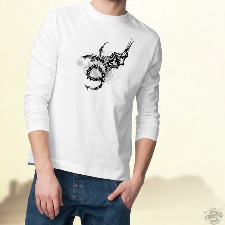 Sweat tribal homme - Dragon Universe, White