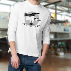 Herren Mode Pullover - Kampfflugzeug - Swiss F-5 Tiger, Schweizer Luftwaffe