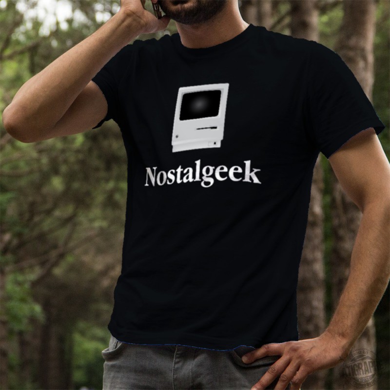 Men s Fashion cotton T Shirt Nostalgeek Macintosh