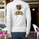 Men's funny fashion Sweatshirt - Bern Bear and coat of arms, White