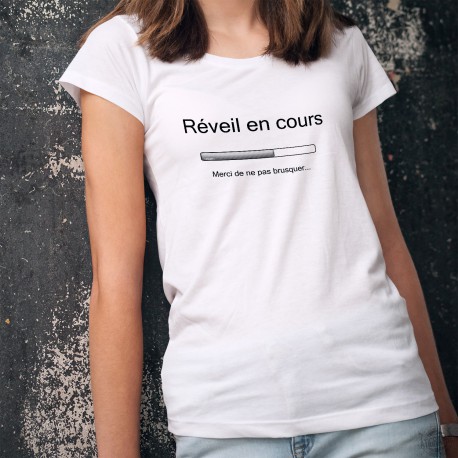 Damenmode T-shirt - Réveil en cours