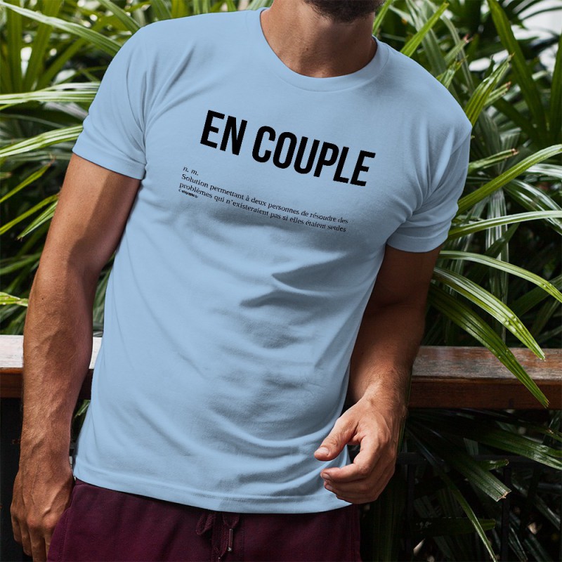  T  Shirt  humoristique  mode homme  EN COUPLE