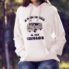 Funny Hoodie - Vintage Flower Power