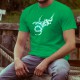 Men's cotton T-Shirt - Dragon Universe, 47-Kelly Green