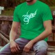 Uomo cotone T-Shirt - Drago Universo, 47-Verde Prato