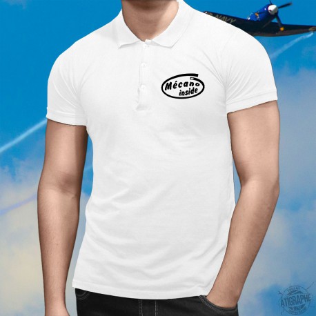 Men's fashion Polo shirt - Mécano inside 