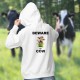 Women's fashion Hoodie - Beware of Cow