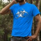 T-shirt coton mode homme - BioHazard, 51-Bleu Royal