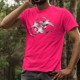 Uomo Moda cotone T-Shirt - BioHazard, 57-Fucsia
