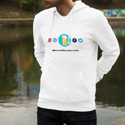 Fashion Hoodie - Bière, le meilleur réseau social