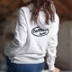 Women's Hooded Funny Sweat - Coiffeuse inside