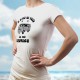 Frauen funny Slim T-shirt -  Vintage Flower Power