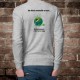 Herren Sweatshirt - Un Génie sommeille en moi, Ash Heater