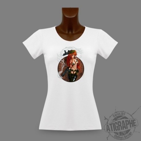 T-Shirt slim "Absinthe with Faust CR" vom Kami Kanagai