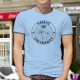 Men's Funny fashion T-Shirt - HAMAC University, Blizzard Blue