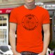Men's Funny fashion T-Shirt - HAMAC University, Safety Orange