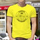 Uomo moda umoristica T-Shirt - HAMAC University, Safety Yellow
