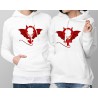 DUOPACK Hoodie - Devil Man and Woman - evil symbol of masculine and feminine