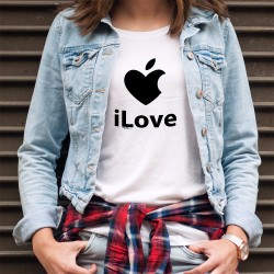 Donna moda T-shirt - iLove