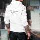 Sweat bianco a cappuccio - Je ne mange pas de graines