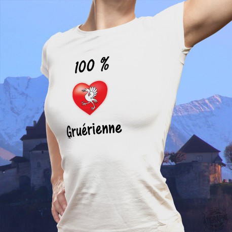 T-Shirt mode - 100 pourcent Gruérienne
