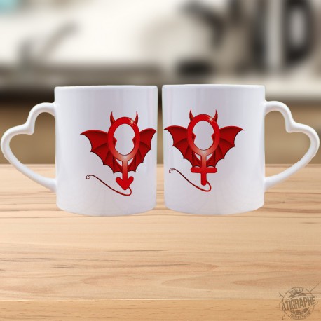 Couple Mug DUO -  Devil Man and Woman